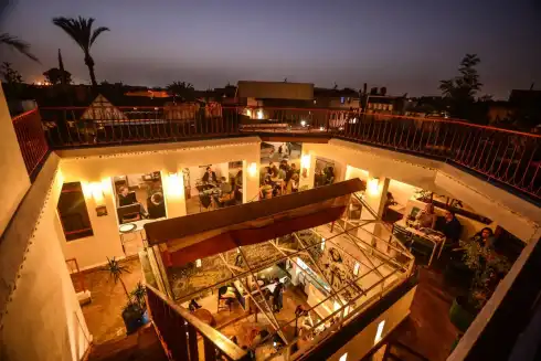 Rooftop Café Clock Marrakesch