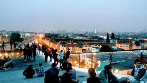 Rooftop Café COOP Brüssel