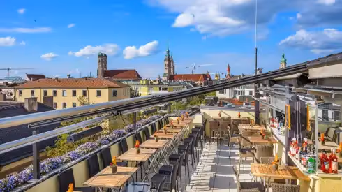 Rooftop Dachterrasse Deutsche Eiche München