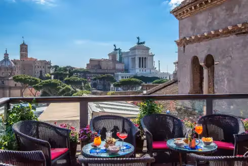 Rooftop Roof Garden Hotel Forum Rom