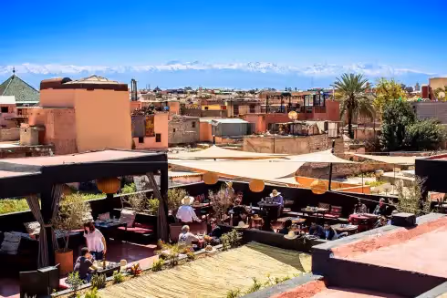Rooftop Terrasse des Épices Marrakesch